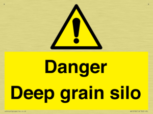 Danger Deep grain silo